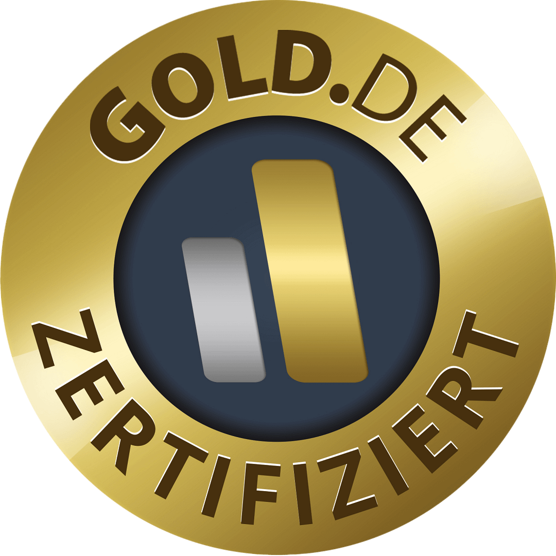 GOLD.DE zertifiziert!