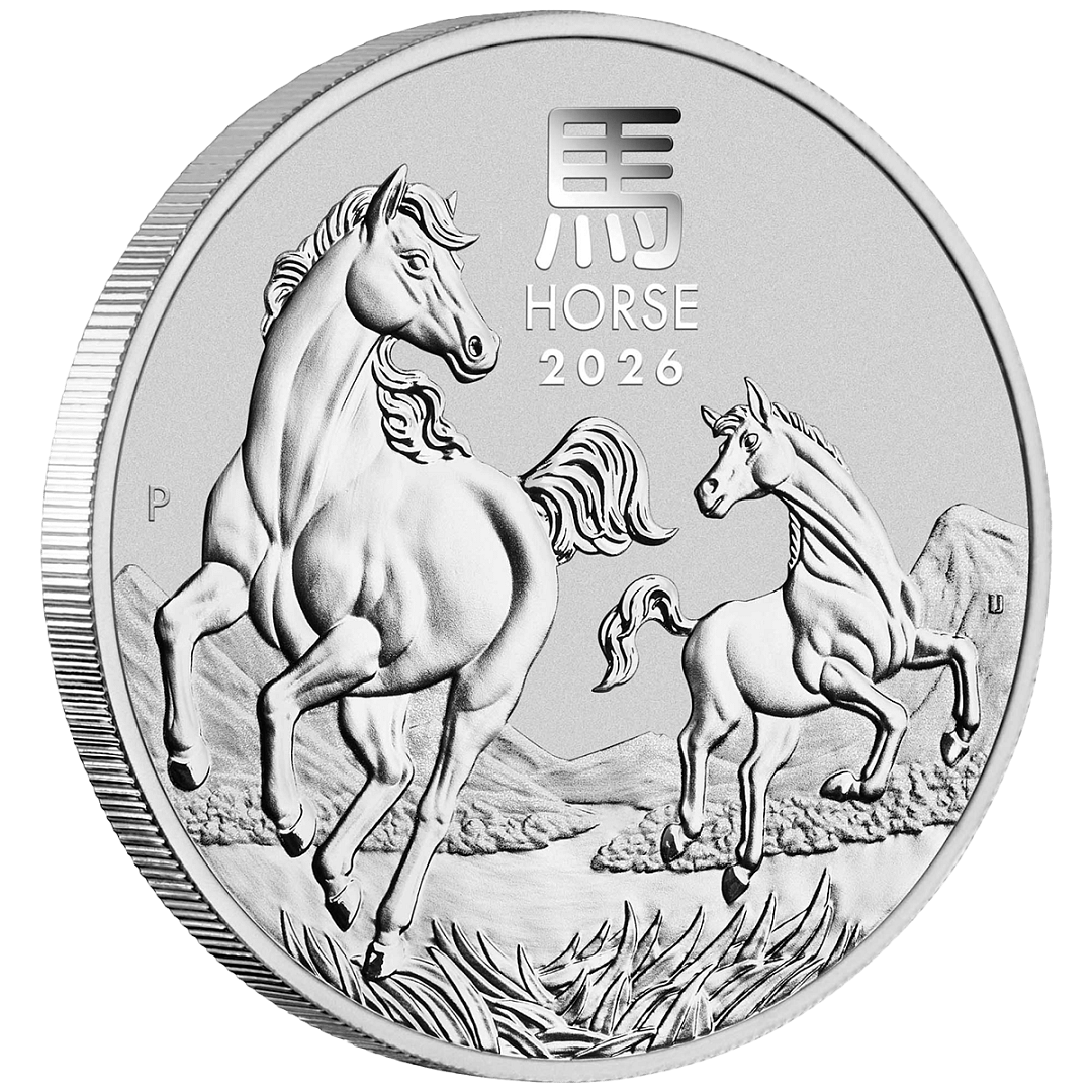 1 Unze Silber Lunar III Pferd 2026