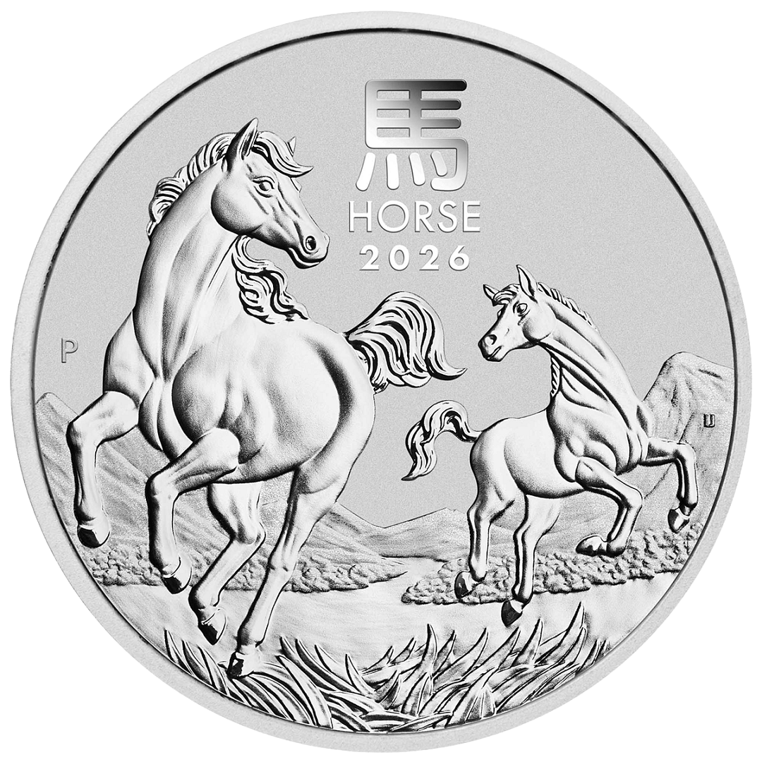 1 Unze Silber Lunar III Pferd 2026 – Bild 2