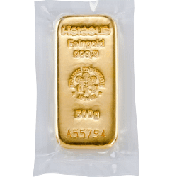 500 g Goldbarren Heraeus