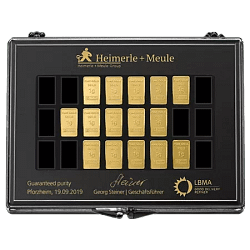15 x 1 g Gold UnityBar Collection Heimerle und Meule