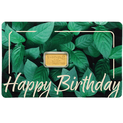 1 g Goldbarren C. Hafner – Happy Birthday