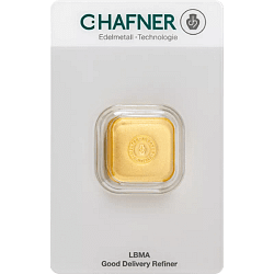50 g Goldbarren C. Hafner gegossen