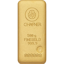 500 g Goldbarren C. Hafner