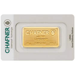 20 g Goldbarren C. Hafner