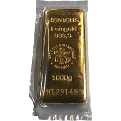 1 kg Goldbarren - verschiedene Hersteller