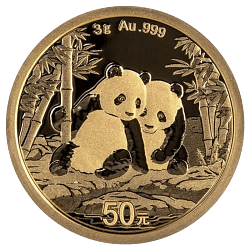 3 g Gold China Panda 2026