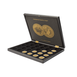 Münzkassette VOLTERRA, 30 Goldmünzen “Maple Leaf”