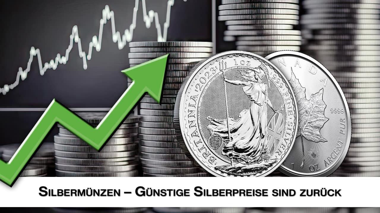 Silber kaufen lohnt sich wieder. Preise sind gefallen.