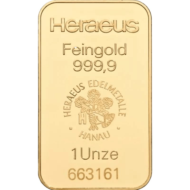 1 Unze Goldbarren Heraeus – Bild 3