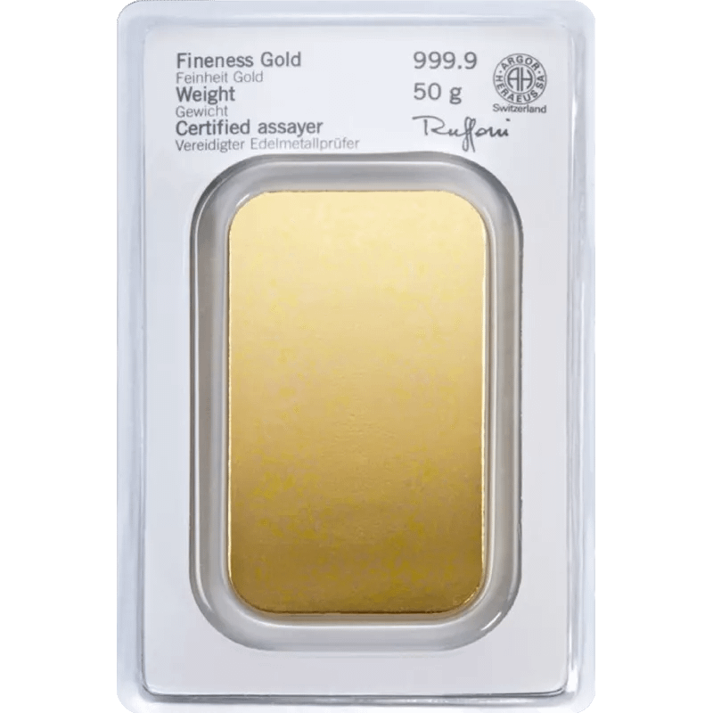 50 g Goldbarren Heraeus – Bild 2