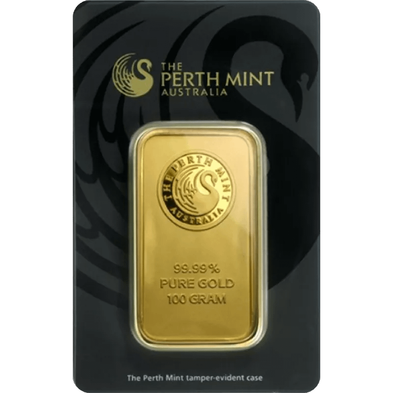 100 g Goldbarren Perth Mint
