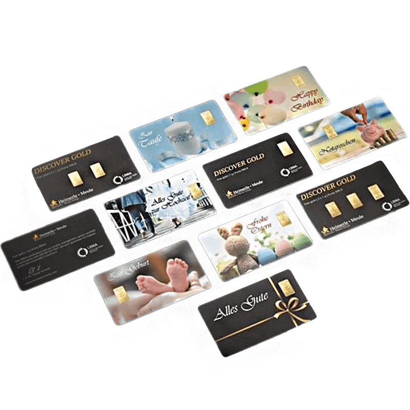 1 g Goldbarren Heimerle & Meule "Happy Birthday" – Bild 3