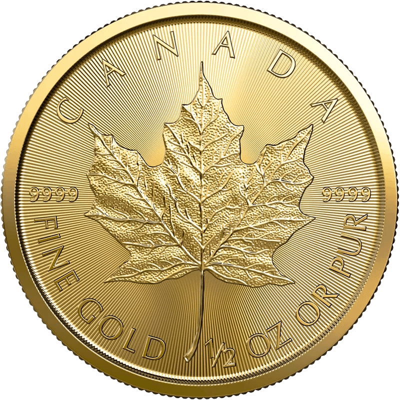 1/2 Unze Gold Maple Leaf diverse Jahrgänge – Bild 2
