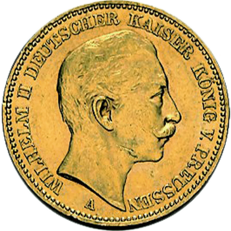 20 Gold Mark Wilhelm II verschiedene – Bild 2