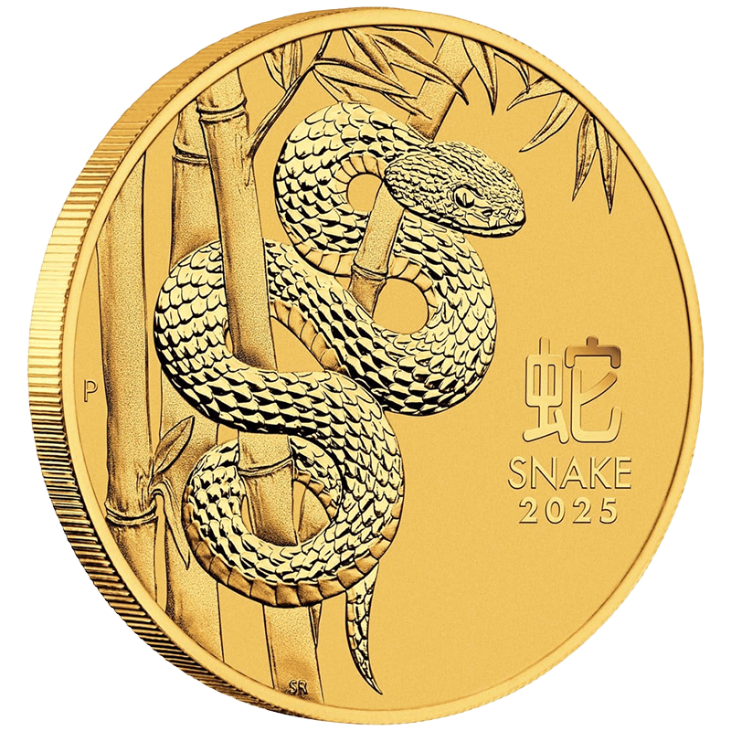 1 Unze Gold Australien Lunar Serie III Schlange 2025 – Bild 3