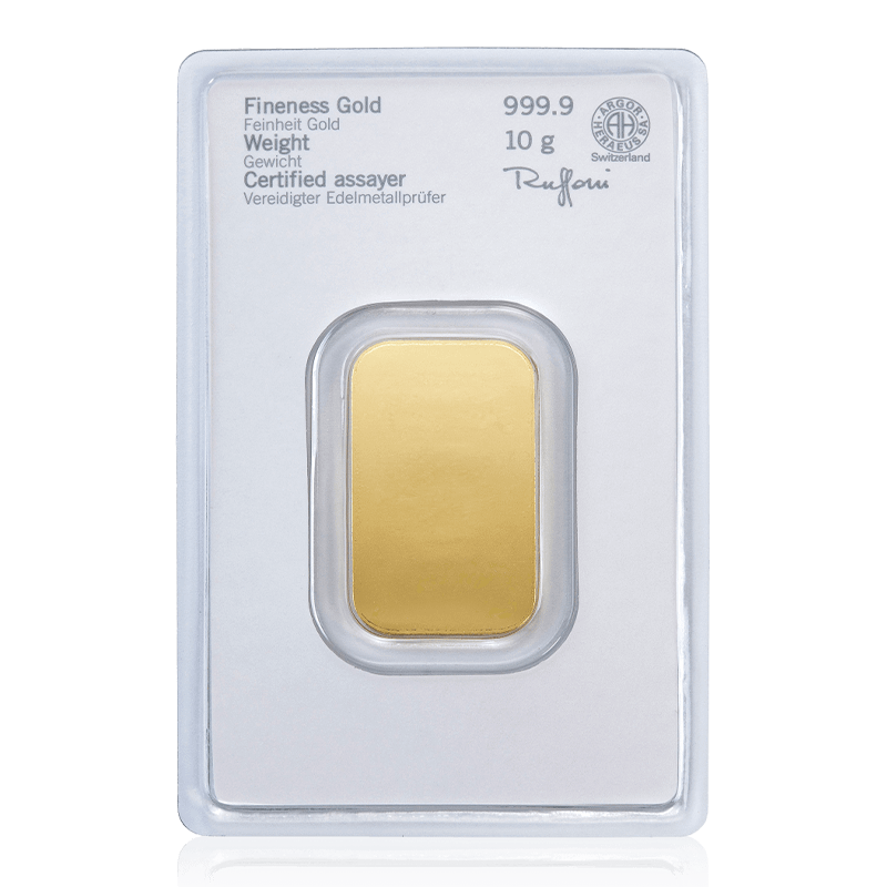 10 g Goldbarren Heraeus – Bild 2