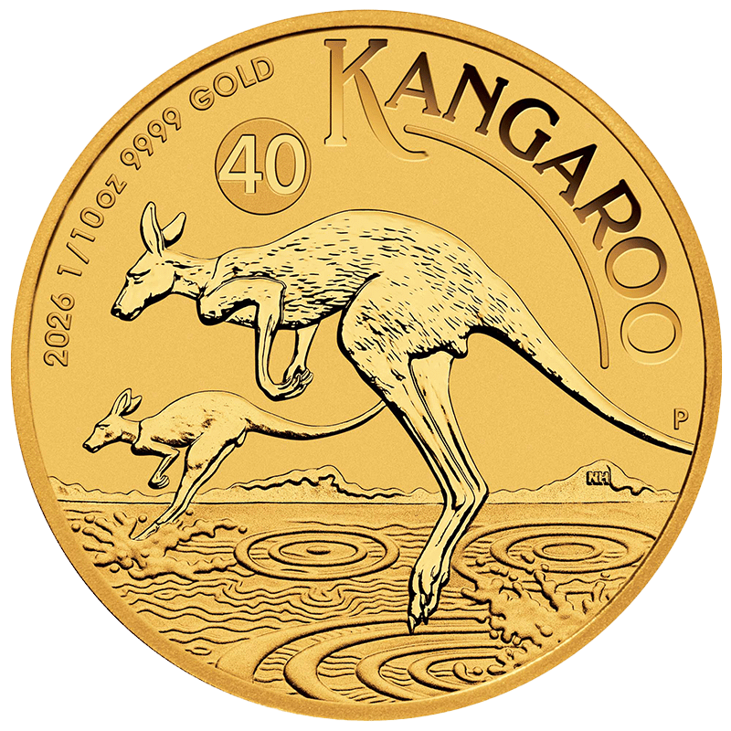 1/10 Unze Gold Australien Känguru 2026