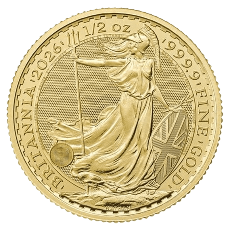 1/2 Unze Gold Britannia 2026