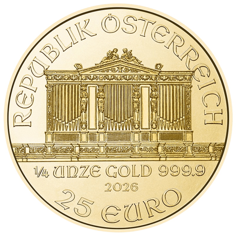 1/4 Unze Gold Wiener Philharmoniker 2026 – Bild 2