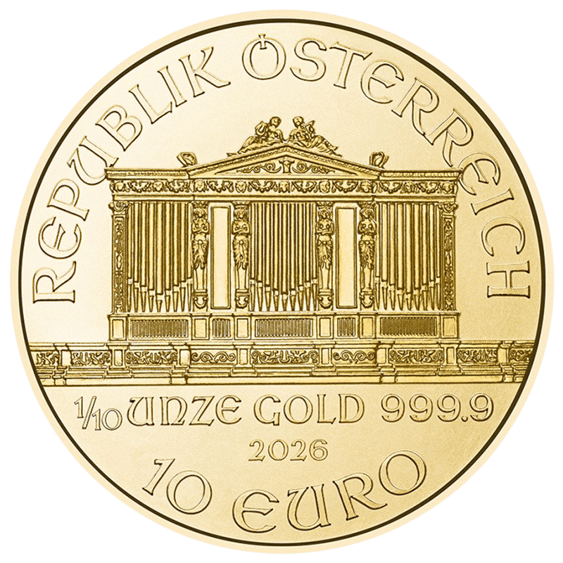 1/10 Unze Gold Wiener Philharmoniker 2026 – Bild 2
