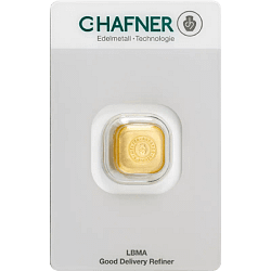 1 Unze Goldbarren C. Hafner - gegossen