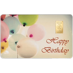 1 g Goldbarren Heimerle & Meule "Happy Birthday"