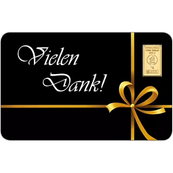 1 g Goldbarren Heimerle & Meule "Vielen Dank"