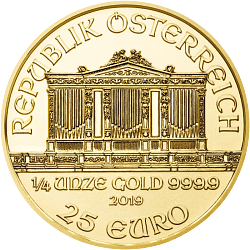 1/4 Unze Gold Wiener Philharmoniker diverse Jahrgänge