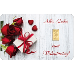 1 g Goldbarren Heimerle & Meule "Valentinstag"