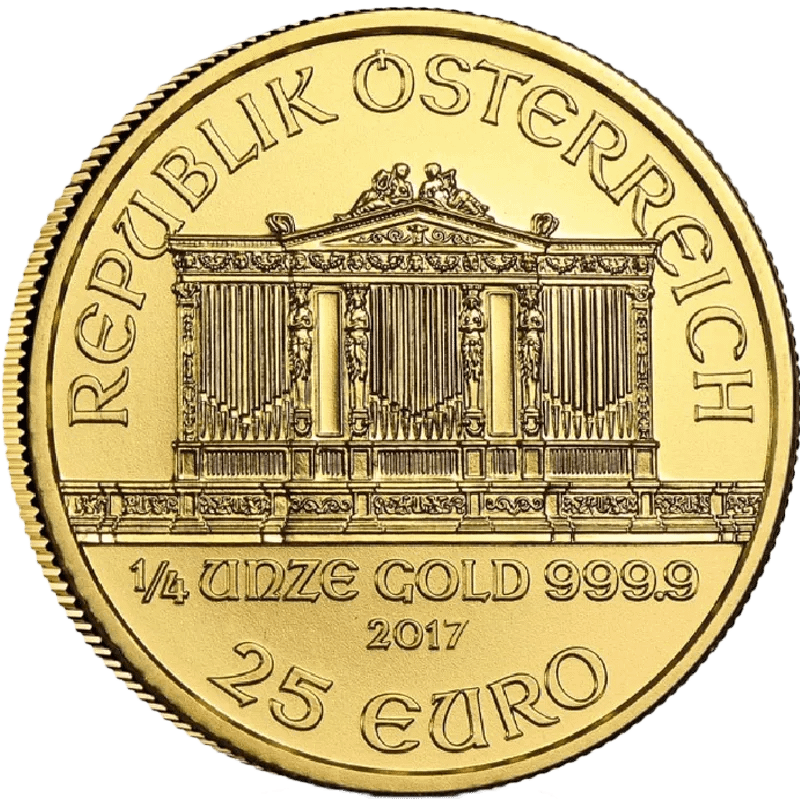 1/4 Unze Gold Wiener Philharmoniker diverse Jahrgänge – Bild 3