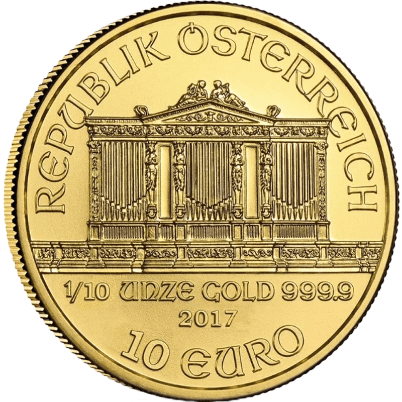 1/10 Unze Gold Wiener Philharmoniker diverse Jahrgänge – Bild 3