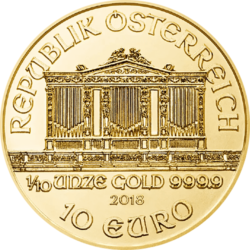 1/10 Unze Gold Wiener Philharmoniker diverse Jahrgänge – Bild 4
