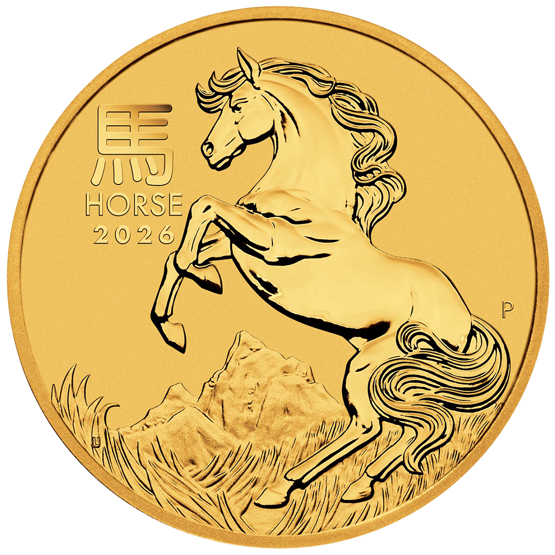 1 Unze Gold Australien Lunar Serie III Pferd 2026 – Bild 2
