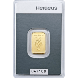 5 g Goldbarren Heraeus