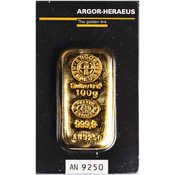 100 g Goldbarren - verschiedene Hersteller