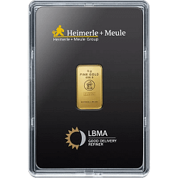 5 g Goldbarren Heimerle & Meule