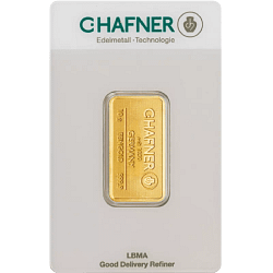 10 g Goldbarren C. Hafner