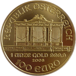 1 Unze Gold Wiener Philharmoniker diverse Jahrgänge