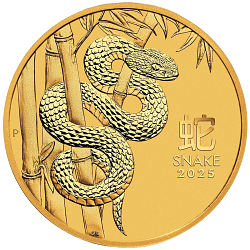 1/2 Unze Gold Australien Lunar Serie III Schlange 2025