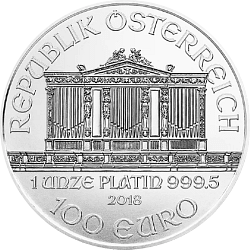 1 Unze Platin Wiener Philharmoniker - diverse Jahrgänge