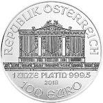 1 Unze Platin Wiener Philharmoniker - diverse Jahrgänge