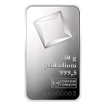 50 g Palladium Barren diverse Hersteller