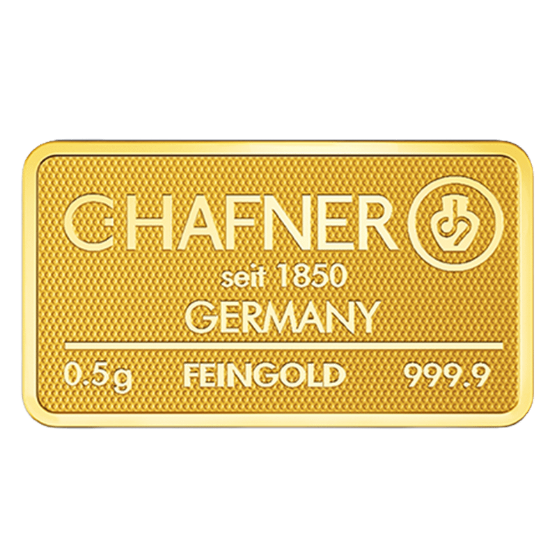 0,5 g Goldbarren C. Hafner – Bild 3
