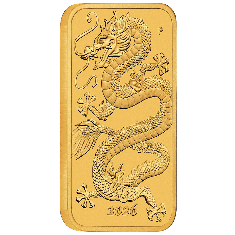 1 Unze Goldbarren Perth Mint - Drache 2026 – Bild 2