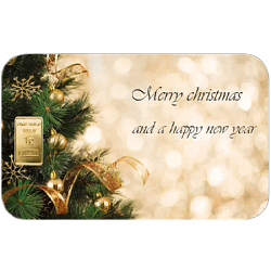 1 g Goldbarren Heimerle & Meule "Merry Christmas"