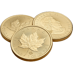1 Unze Gold Maple Leaf diverse Jahrgänge