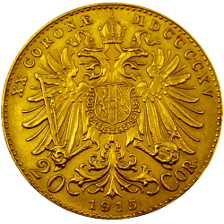 6,10 g Gold Österreich 20 Kronen