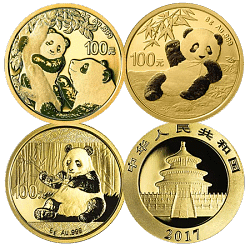 8 g Gold China Panda