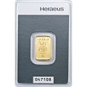5 g Goldbarren Heraeus